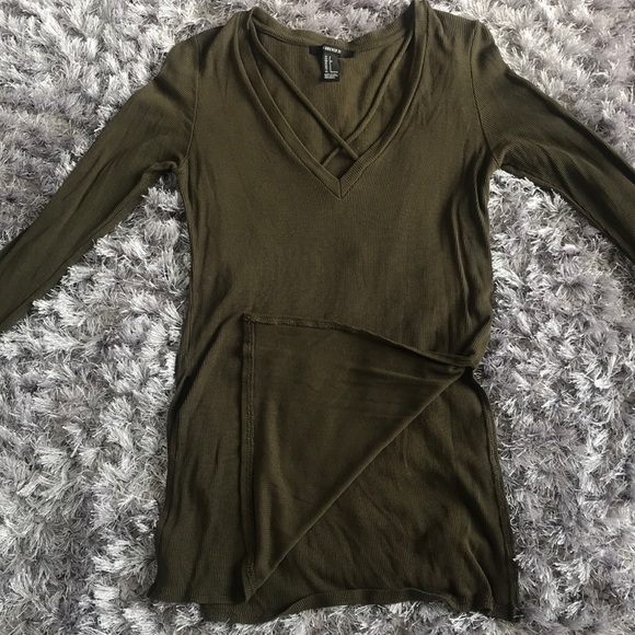 Long sleeve Forever 21 ribbed shirt - Picture 3 of 4